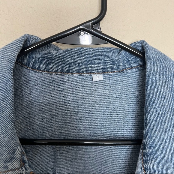 Denim and Patterned Jacket - Picture 6 of 8